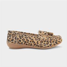 Leopard Leather Loafer - LJ965